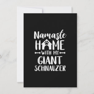 Namaste Home Giant Schnauzer - Schnauzer Lover Thank You Card