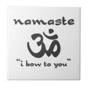 Namaste - I Bow To You Tile