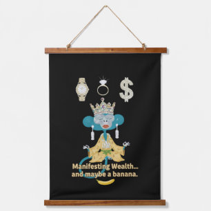 Namaste In Bed Hanging Tapestry