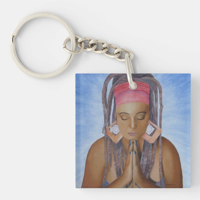Namaste Keychain (Front)