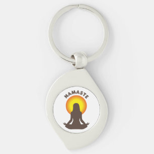 Namaste Keychain
