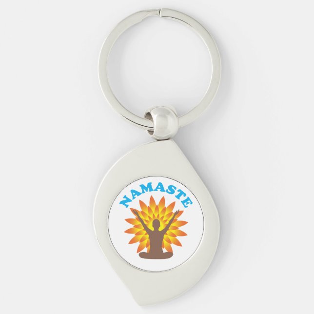 Namaste Keychain (Front)