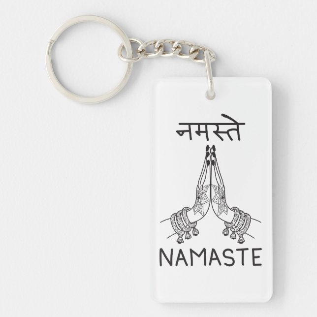 Namaste Keychain (Front)