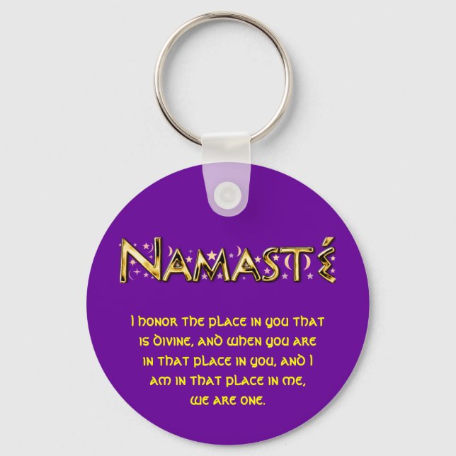 Namasté Keychain (Front)