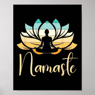Namaste Lotus Flower Meditation Yoga _1 Poster