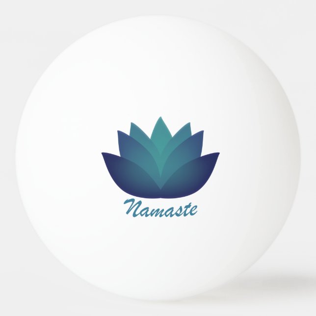 Namaste Lotus Flower Ping Pong Ball (Front)