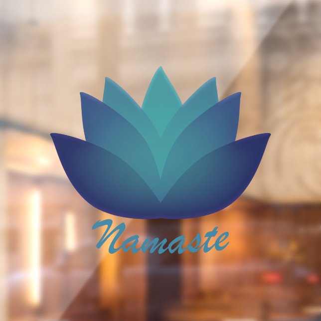 Namaste Lotus Flower  Window Cling (Sheet 2)