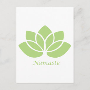 Namaste Lotus Postcard