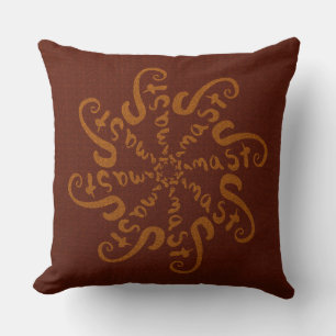 Namaste Mandala Throw Pillow