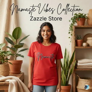 Namaste Modern Spiritual Meditation Yoga T-Shirt