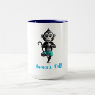 Namaste Monkey Yoga Mug