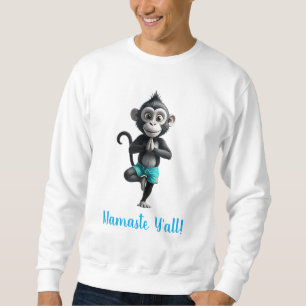 Namaste Monkey Yoga Sweatshirt