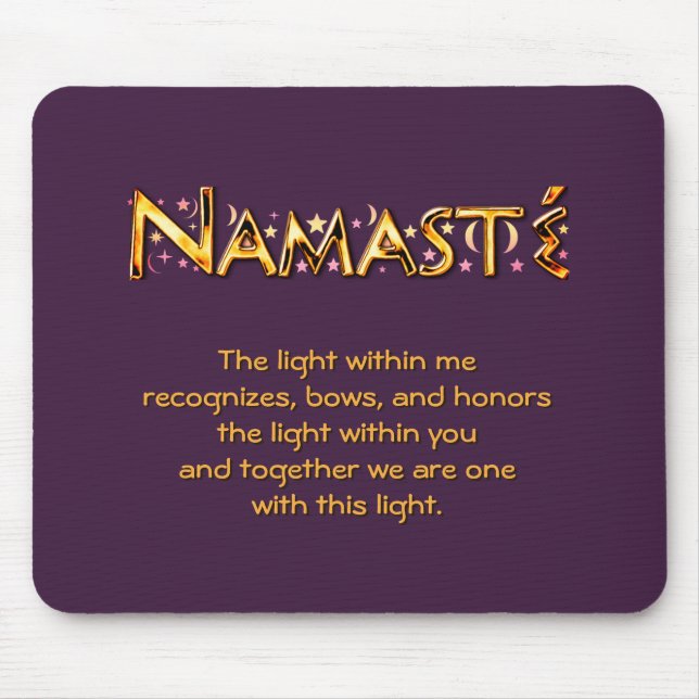 Namasté Mouse Pad (Front)
