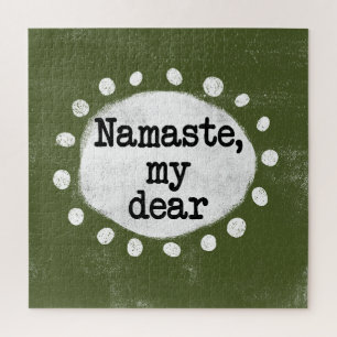 Namaste My Dear - Puzzle vert