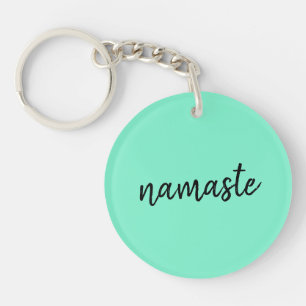 Namaste   Neo Mint Green Moderne Yoga Spirituel