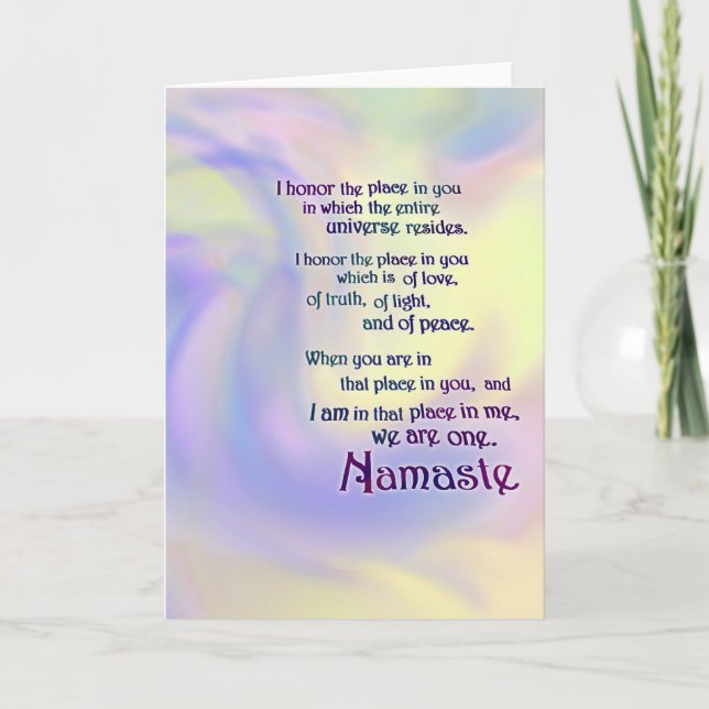 Namaste Note Card (Front)