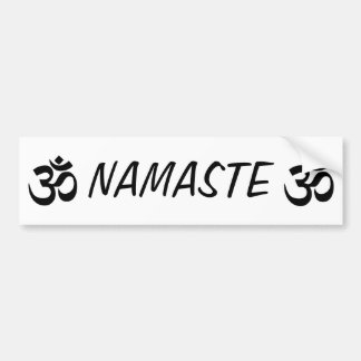 Namaste OM YOGA Bumper Sticker