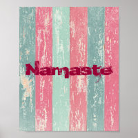 Namaste on Grunge Stripes