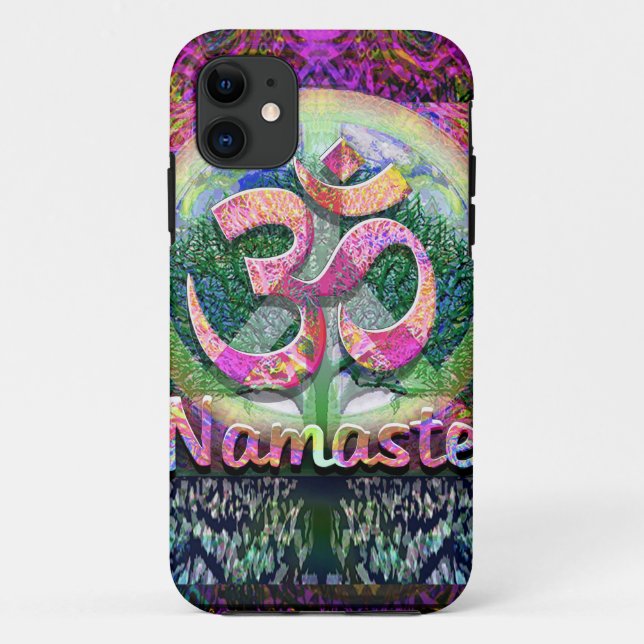 Namaste Peace Symbol Case-Mate iPhone Case (Back)