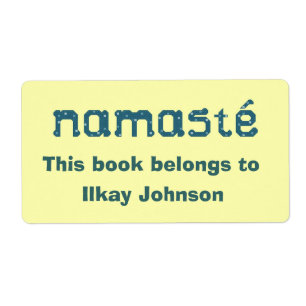Namaste Personalized Bookplate