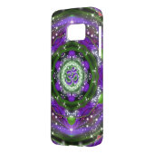 Namaste Purple and Green Mandala Case-Mate Samsung Galaxy Case (Back Left)