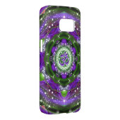 Namaste Purple and Green Mandala Case-Mate Samsung Galaxy Case (Back/Right)