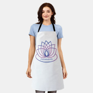 Namaste Purple and Pink Lotus Flower Apron