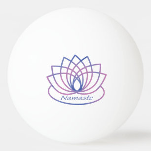 Namaste Purple and Pink Lotus Flower Ping Pong Ball