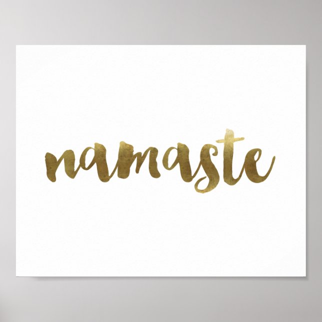 'namaste' Quote Poster (Front)