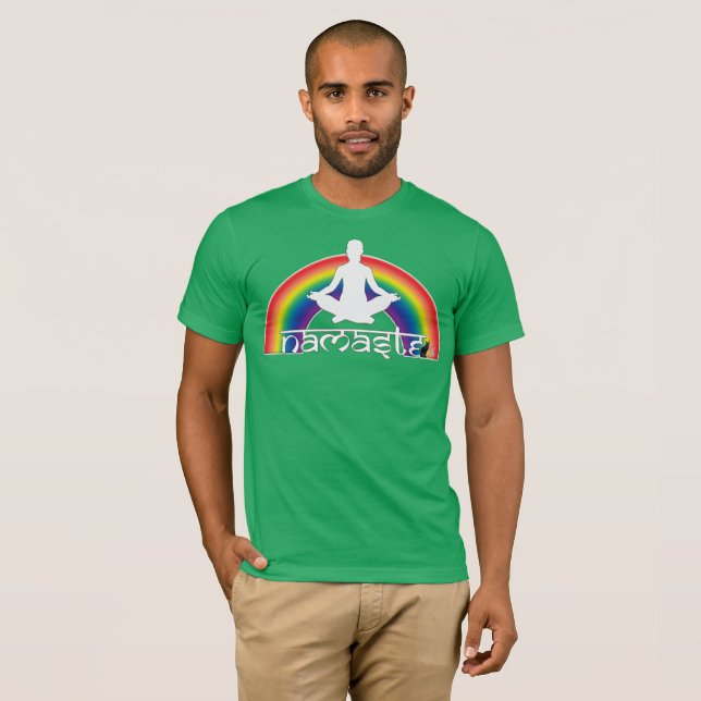 Namaste Rainbow Intentions T-Shirt (Front Full)