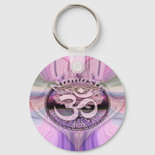Namaste Rainbow Keychain
