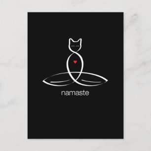 Namaste - Regular style text. Postcard