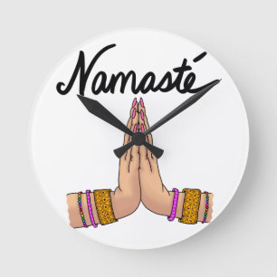 Namaste' Round Clock