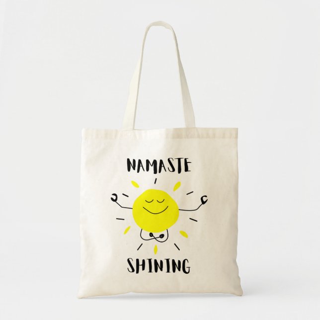 namaste shining tote bag (Front)