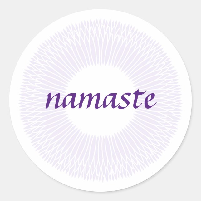 Namaste Small Round Sticker (Front)