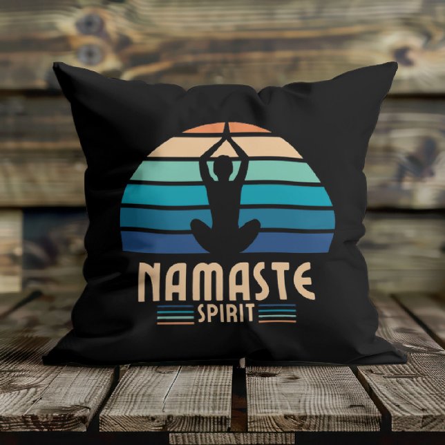 Namaste Spirit Throw Pillow (Creator Uploaded)