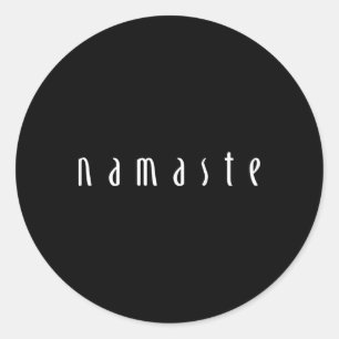 Namaste Spiritual Yoga Blessing Tee Shirt  Classic Round Sticker
