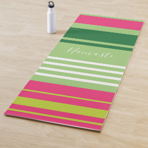 Namaste Stripes Yoga Mat