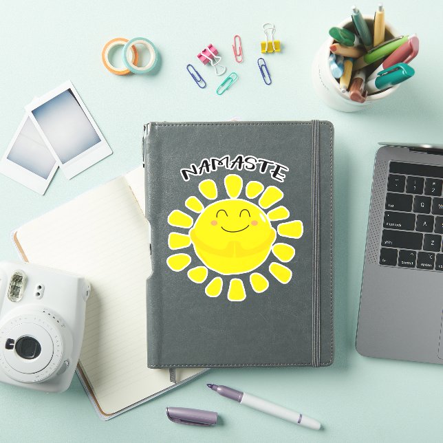 Namaste Sun Prayer Cute Cartoon (iPad Cover)