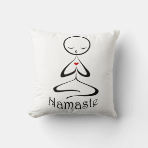 Namaste Throw Pillow