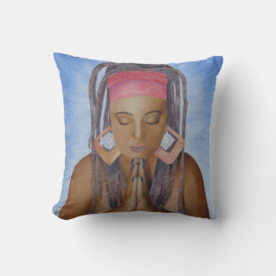 Namaste Throw Pillow