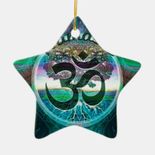 Namaste Tree of Life Ceramic Ornament