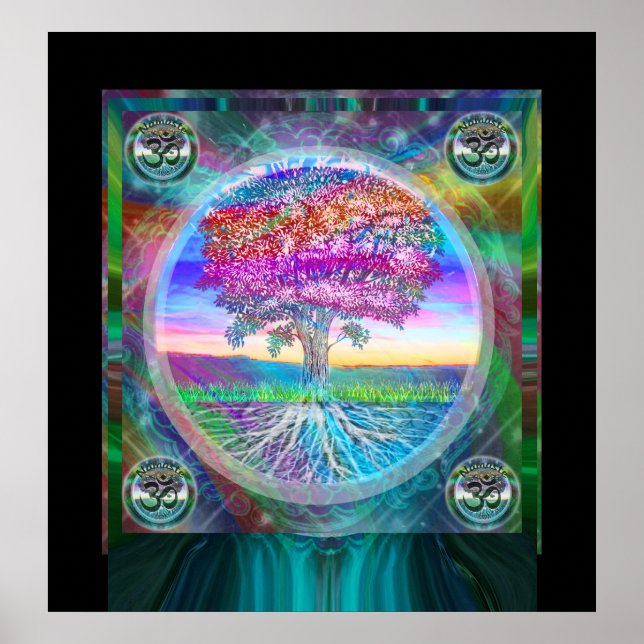 Namaste Tree of Life Poster (Front)