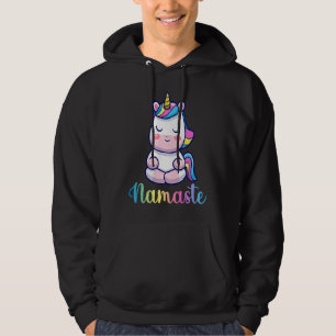 Namaste Unicorn Yoga  Namaste Yogi Hoodie