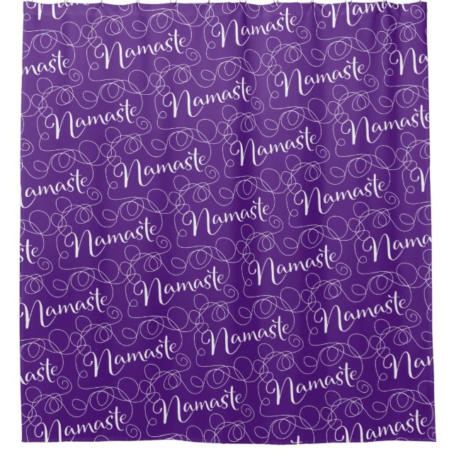 NAMASTE white seamless pattern with LINES (Front)