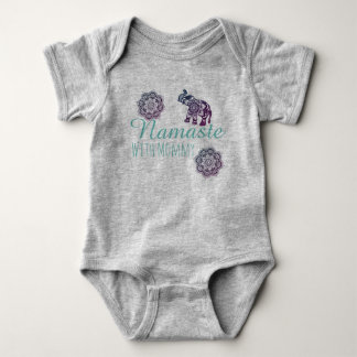 Namaste with mommy. baby bodysuit