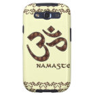Namaste with Om Symbol Brown and Cream