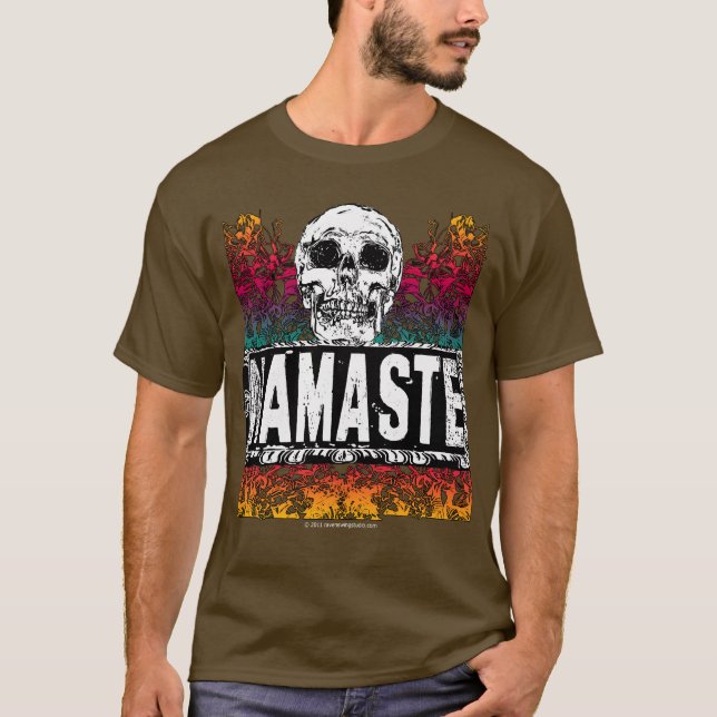 Namaste with Skull T-Shirt (Front)