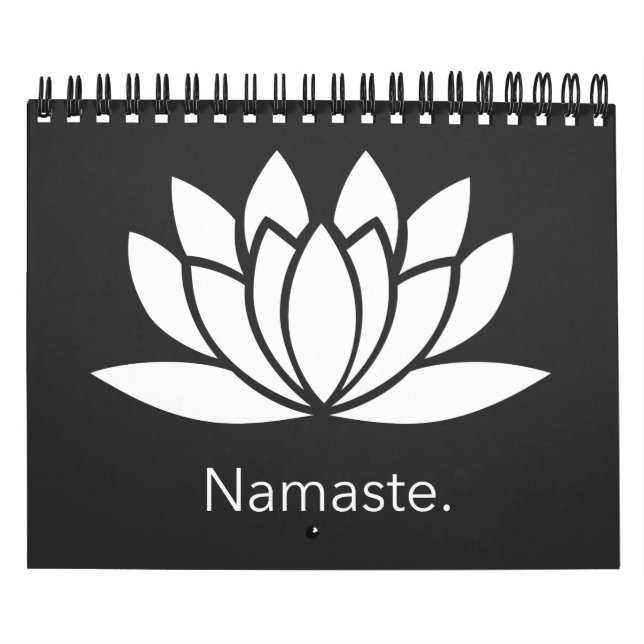 Namaste with Spiritual Lotus Flower Calendar (Cover)
