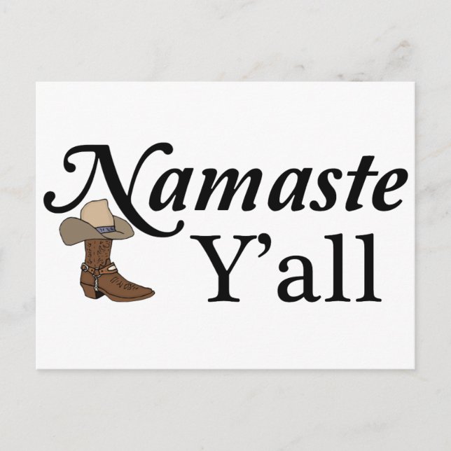 Namaste Y'all Postcard (Front)